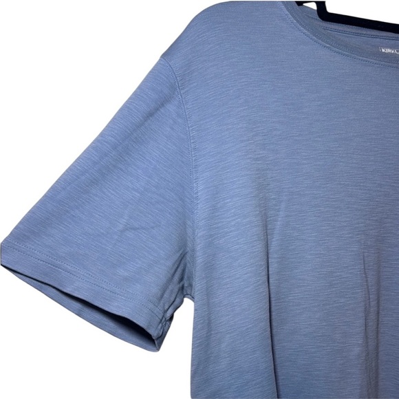 Kirkland Signature Men’s Blue Crewneck 100% Pima Cotton Tee Shirt Size Medium - Picture 3 of 6